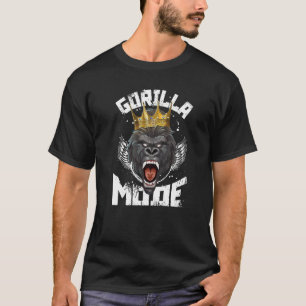 Gorilla Mode Motivation Beast Workout King Fitness T-Shirt
