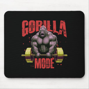 Gorilla-Modus-Gewichtheben-Gym-Körperaufbau-Workou Mousepad