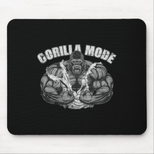 Gorilla-Modus-Gym-Affe-Fitness-Coach-Swole-Affe Mousepad