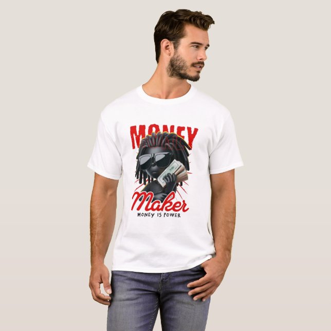 Gorilla Money Maker Grafik T-Shirt - Alpha Mindset (Vorne ganz)