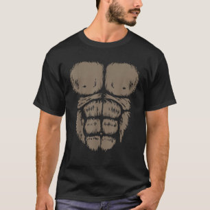 Gorilla Monkey Bly Brust Kostüm DIHO Halloween M T-Shirt
