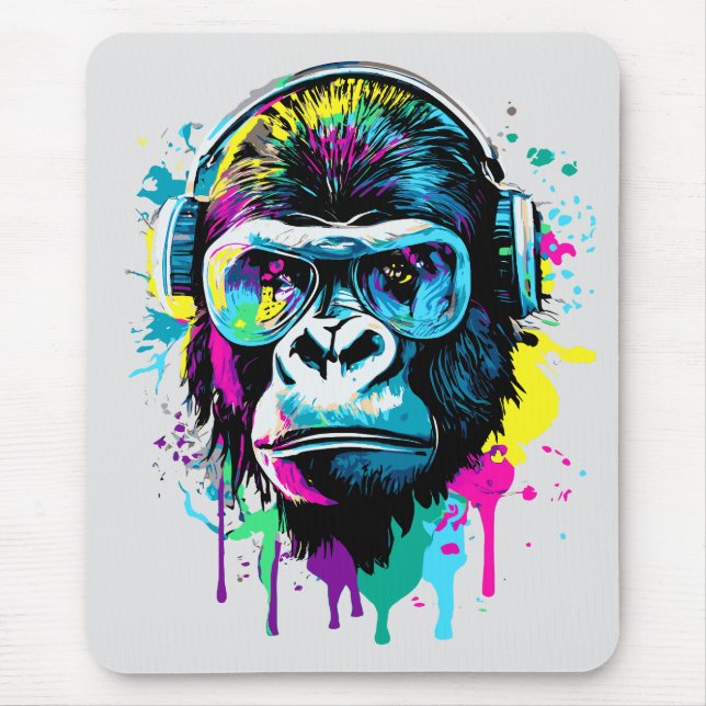 Gorilla Mouse Pad - Gorilla Head Mousepad (Vorne)