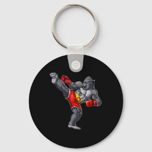 Gorilla Muay Thai Boxen Karate Kickboxen Martial Schlüsselanhänger