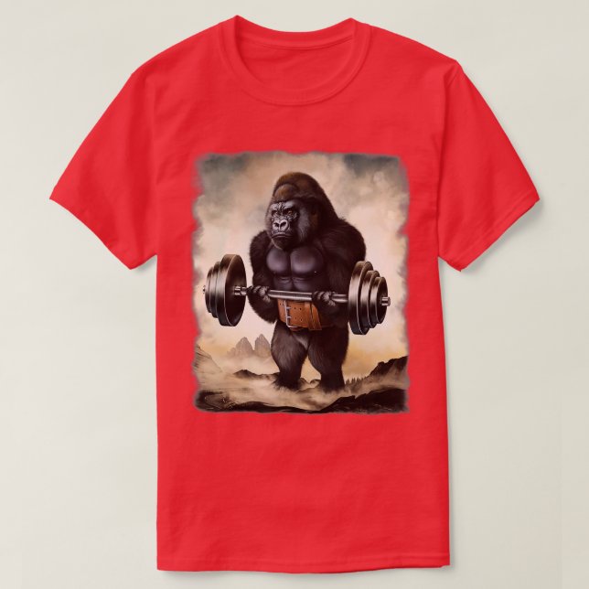 Gorilla Muscle Training T-Shirt (Design vorne)