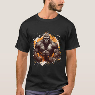 Gorilla Muskeln Fitness Bodybuilding Gym Training T-Shirt
