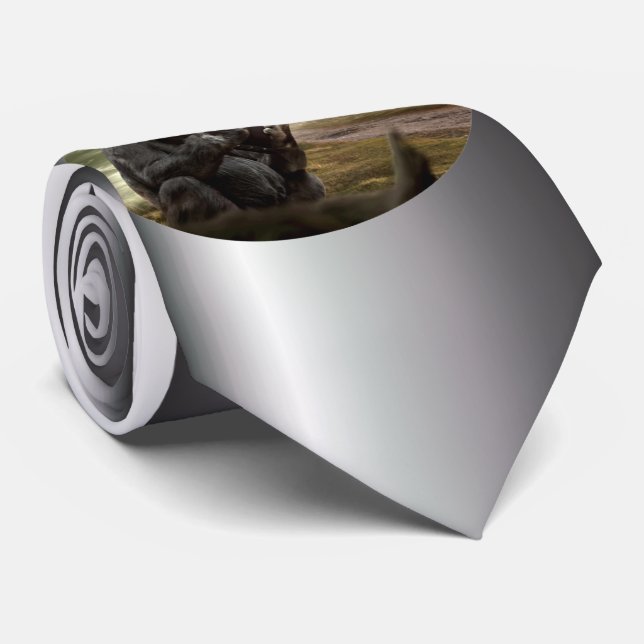 Gorilla nimmt zum Tablet Krawatte (Gerollt)