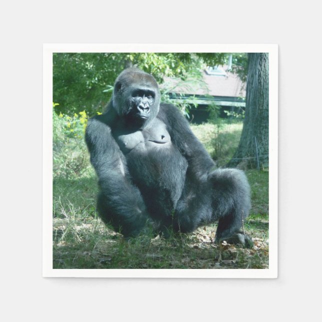Gorilla Paper Napkins Serviette (Vorderseite)