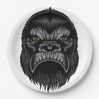 Gorilla Paper Plate Pappteller