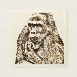 Gorilla-Papiertücher Serviette