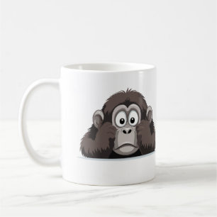 Gorilla Peeking Niedlich Adorable Funny Animal Car Kaffeetasse