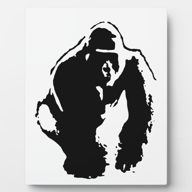 Gorilla Pop Art Fotoplatte (Vorderseite)