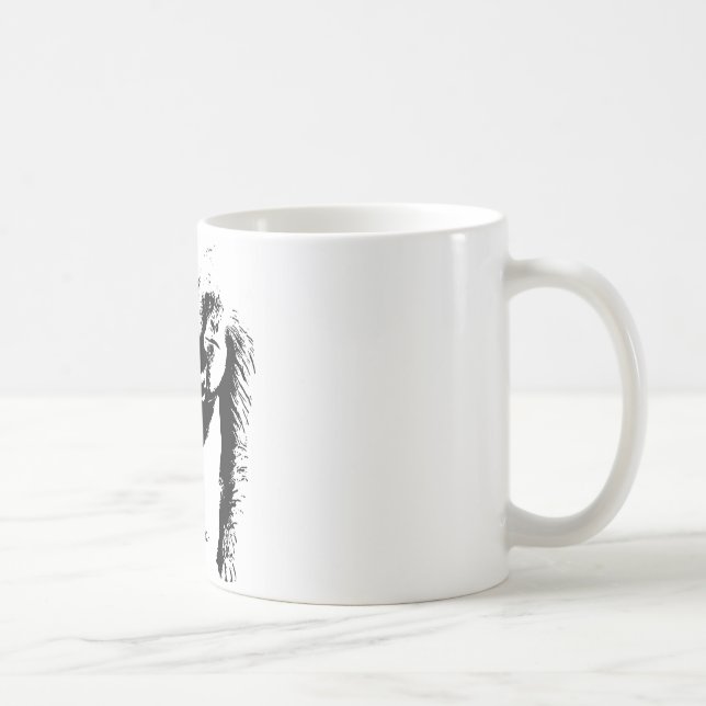 Gorilla Pop Art Kaffeetasse (Rechts)