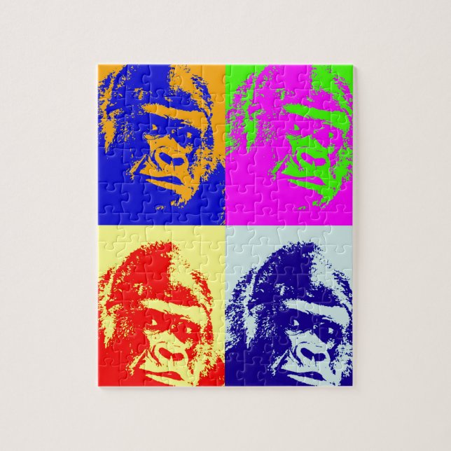 Gorilla Pop Art Puzzle (Vertikal)