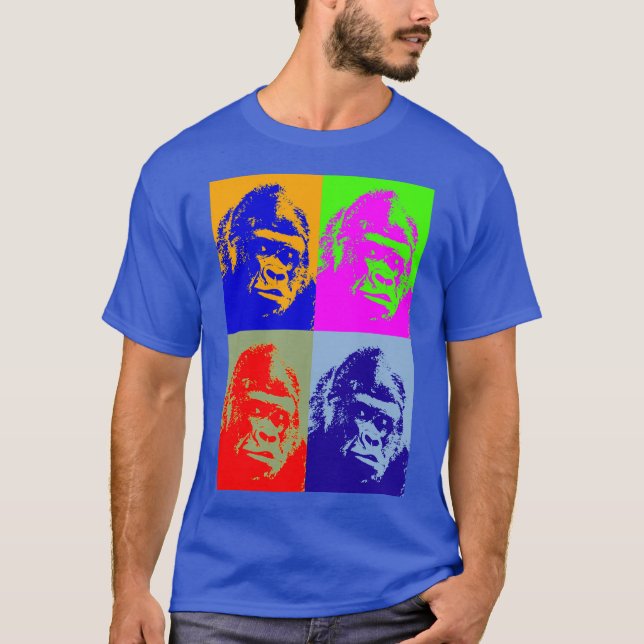 Gorilla Pop Art T-Shirt (Vorderseite)