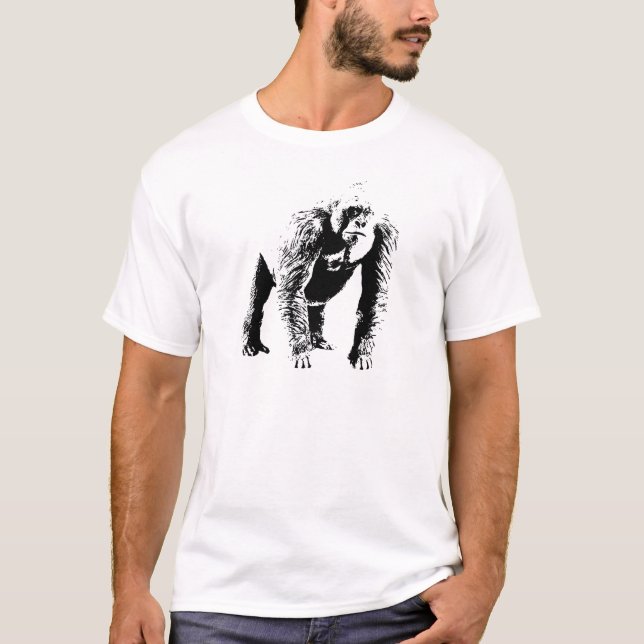 Gorilla Pop Art T-Shirt (Vorderseite)
