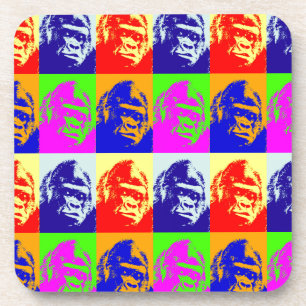 Gorilla Pop Art Untersetzer
