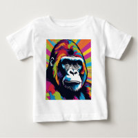 Gorilla Pop Cartoon Zeichnend