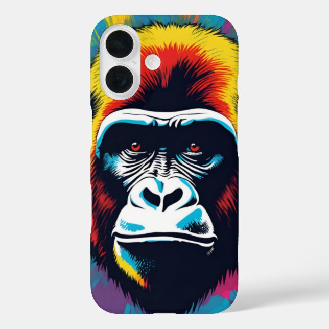 Gorilla Pop Cartoon Zeichnend Case-Mate iPhone Hülle (Rückseite)