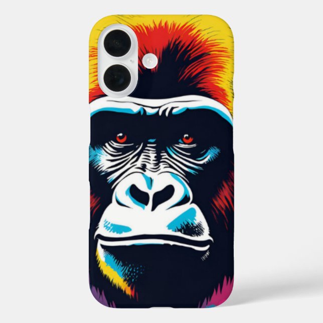 Gorilla Pop Cartoon Zeichnend Case-Mate iPhone Hülle (Rückseite)
