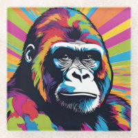 Gorilla Pop Cartoon Zeichnend