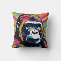 Gorilla Pop Cartoon Zeichnend
