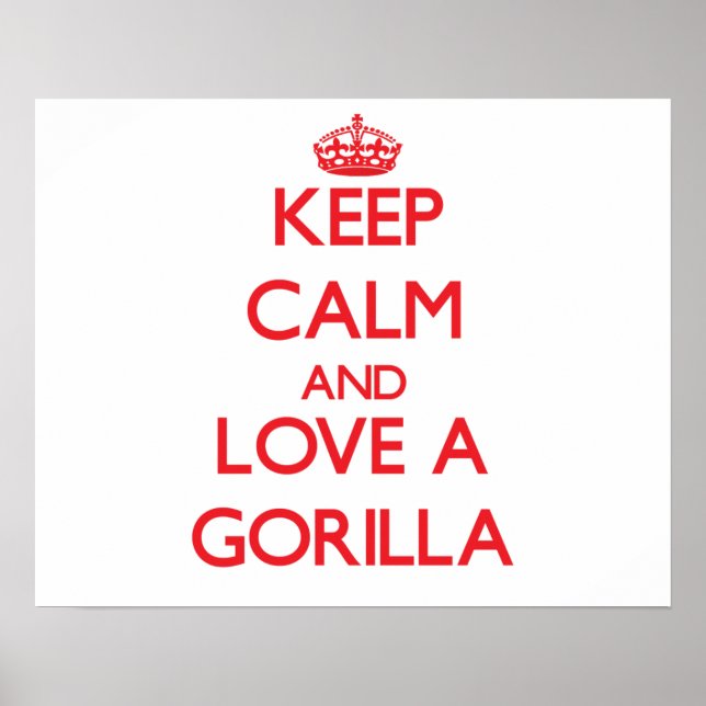Gorilla Poster (Vorne)