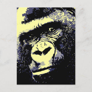 Gorilla Postkarte