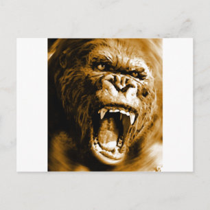 Gorilla Postkarte