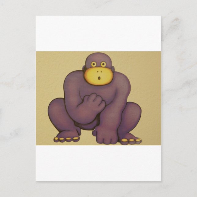 Gorilla Postkarte (Vorderseite)