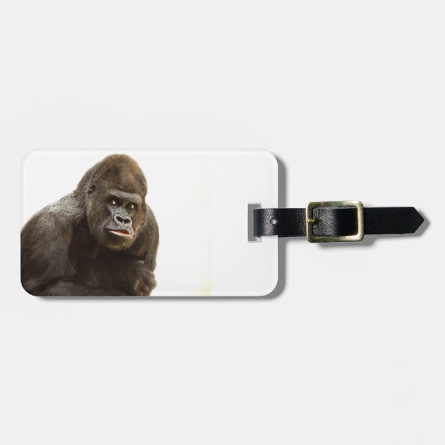Gorilla Pout Gepäckanhänger (Vorderseite horizontal)