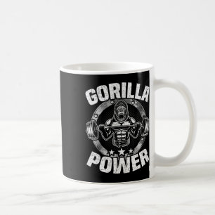 Gorilla Power Bodybuilding Gewichtheben Workout  Kaffeetasse