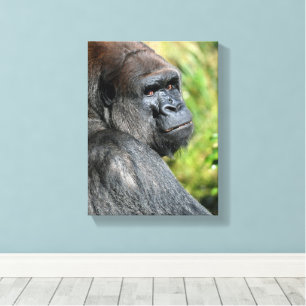 Gorilla-Profil Leinwanddruck
