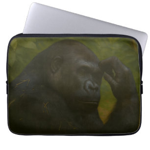Gorilla Reflection - Ein durchdachtes Tierportrait Laptopschutzhülle