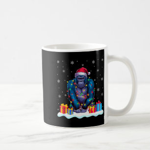 Gorilla-Santa-Hut Weihnachtsbaum Licht Xmas Pyjama Kaffeetasse
