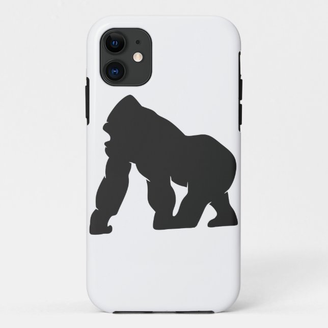 Gorilla-Silhouette Case-Mate iPhone Hülle (Rückseite)