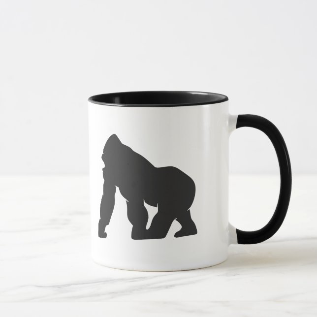Gorilla-Silhouette Tasse (Rechts)