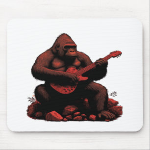 Gorilla spielt Gitarre Mousepad