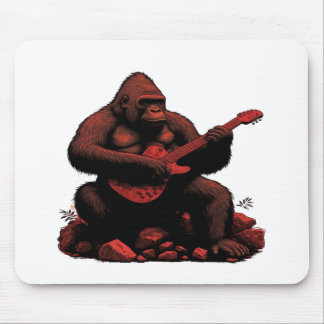 Gorilla spielt Gitarre Mousepad