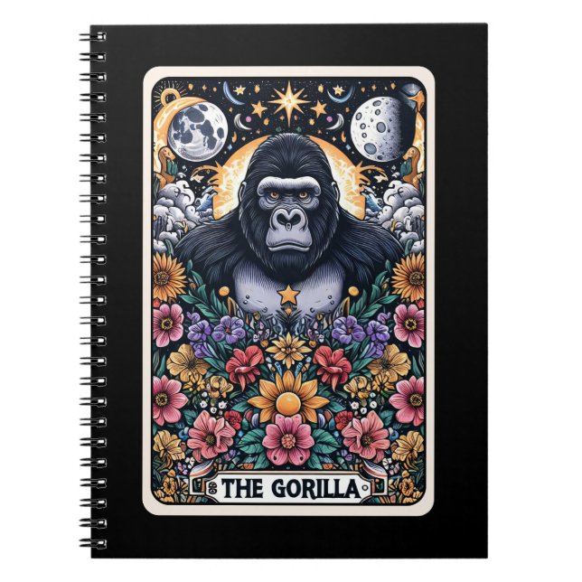 Gorilla Spirit Tarot Card Notebook Notizblock (Vorderseite)