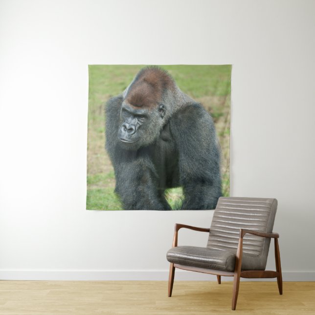 Gorilla-Sprache der Stärke Wandteppich (Beispiel)