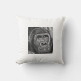 Gorilla sucking fingers Cushion2 指しゃぶりのゴリラクッション Kissen