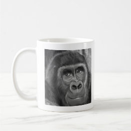 Gorilla sucking fingers MagCup2 指しゃぶりのゴリラマグカップ Kaffeetasse