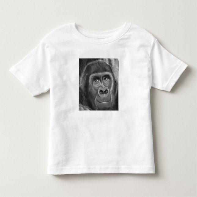 Gorilla sucking fingers T-shirt 2指しゃぶりのゴリラ (Vorderseite)