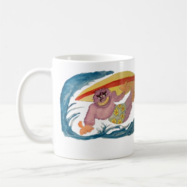 Gorilla Surfer Kaffeetasse (Links)