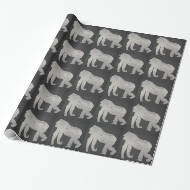 Gorilla-Tafel Geschenkpapier (Ungerollt)