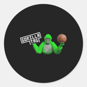 Gorilla Tag Vr Gamer für Kinder Bysketbyll Runder Aufkleber