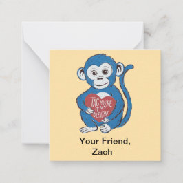Gorilla "Tag You re It" Valentinkarte Mitteilungskarte