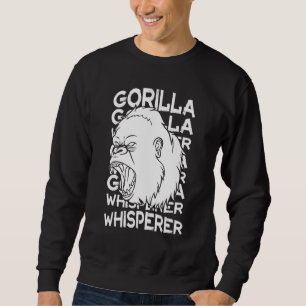 Gorilla Tier Zitat Affe Lebensraum Silverback West Sweatshirt