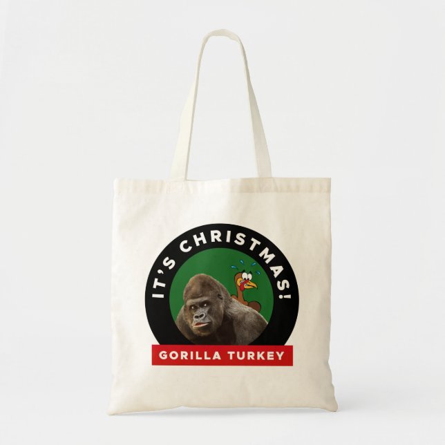 Gorilla Türkei Weihnachtsabend Pub Tragetasche (Vorne)