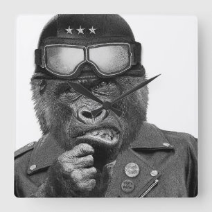 Gorilla-Typ Quadratische Wanduhr